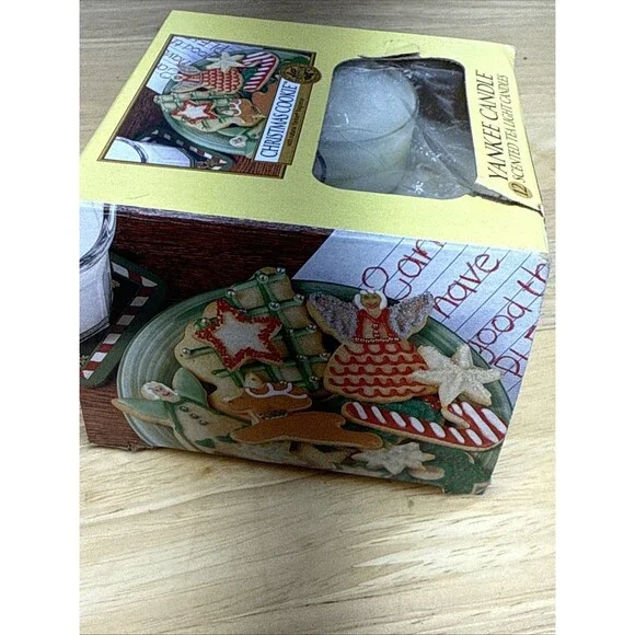 Yankee Candle Christmas Cookie Scent Box of 10 Scented Tea Light Candles Retired - Picture 4 of 9